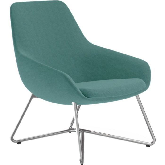 9 to 5 Seating W-shaped Base Lilly Lounge Chair - NTF9111LGSFCD