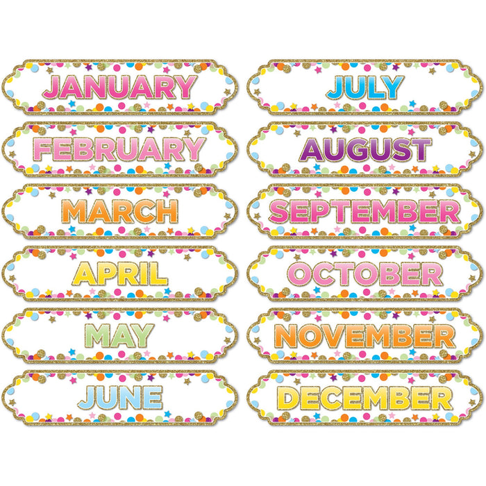 Ashley Magnetic Confetti Months Timesavers - ASH19008