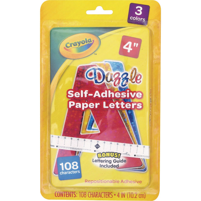Crayola Self-adhesive Paper Letters - PACP1648CRA