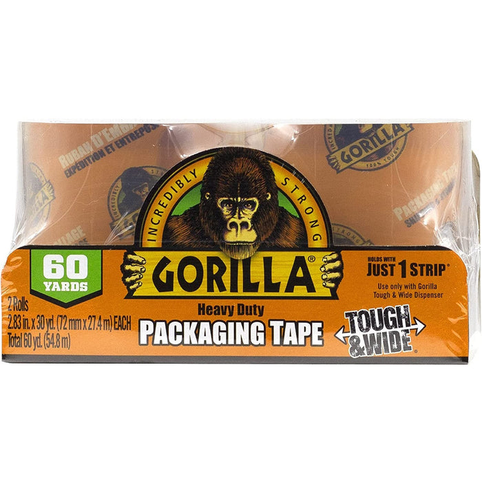 Gorilla Heavy-Duty Tough & Wide Shipping/Packaging Tape - GOR6030402
