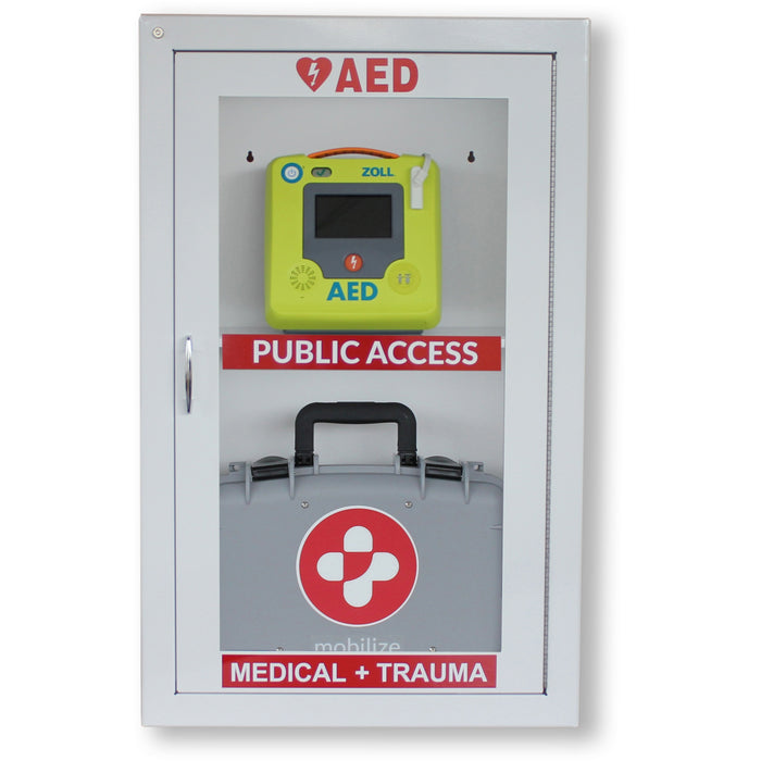 ZOLL Medical AED Combo Wall Cabinet with Alarm - ZOL891100048001