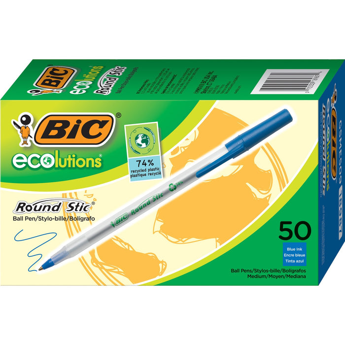 BIC Ecolutions Round Stic Ball Point Pen - BICGSME509BE