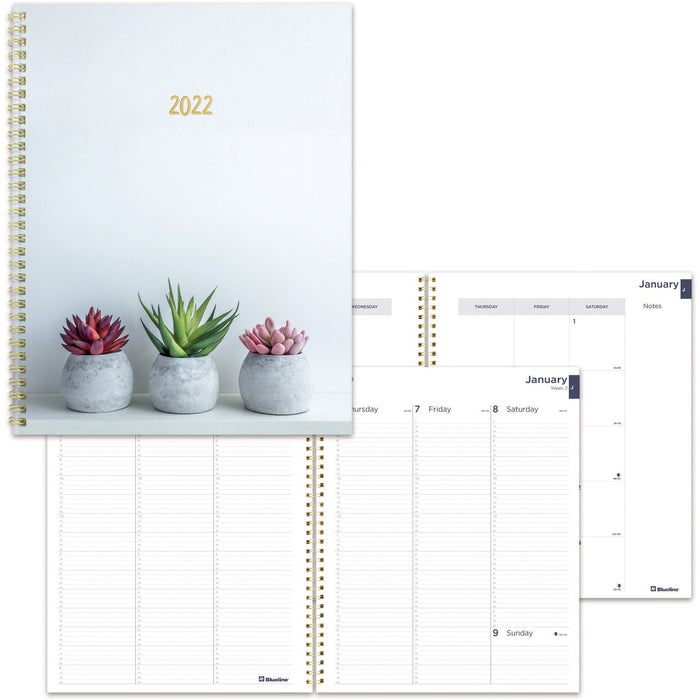 Rediform Succulent Design Weekly/Monthly Planner - REDC958PT01