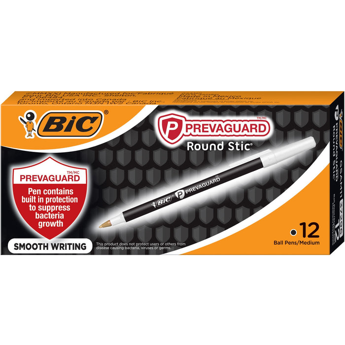 BIC PrevaGuard Round Stic Ballpoint Pen - BICGSAM11BK