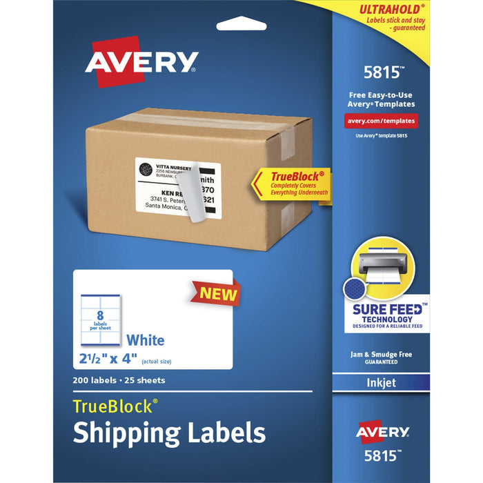 Avery&reg; TrueBlock Shipping Labels - AVE5815