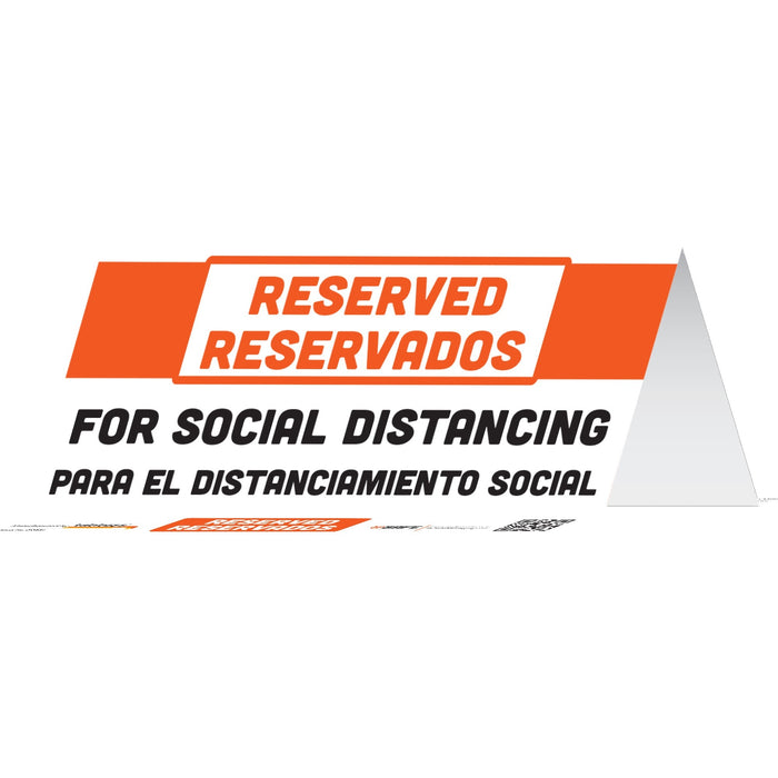 Tabbies RESERVED FOR SOCIAL DISTANCING Table Tents - TAB29331