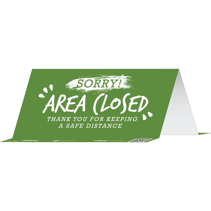 Tabbies SORRY! AREA CLOSED THANK YOU Table Tents - TAB79022