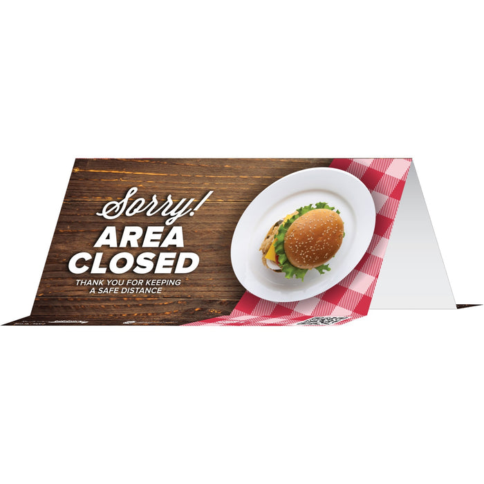 Tabbies SORRY! AREA CLOSED THANK YOU Table Tents - TAB79064