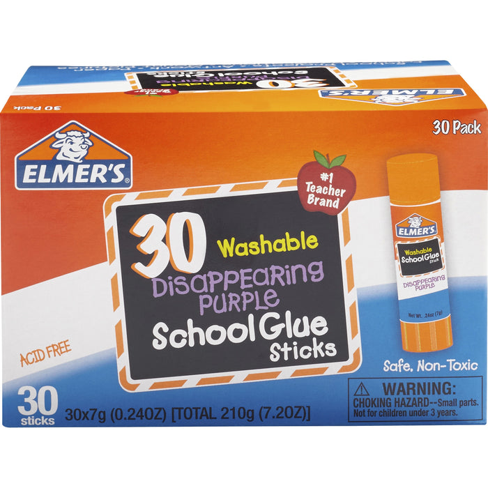 Elmer's Disappearing Purple School Glue Sticks - EPI2159542