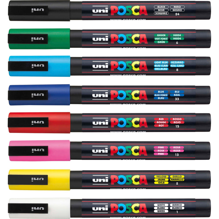uni&reg; Posca PC-3M Paint Markers - UBCPC3M8C
