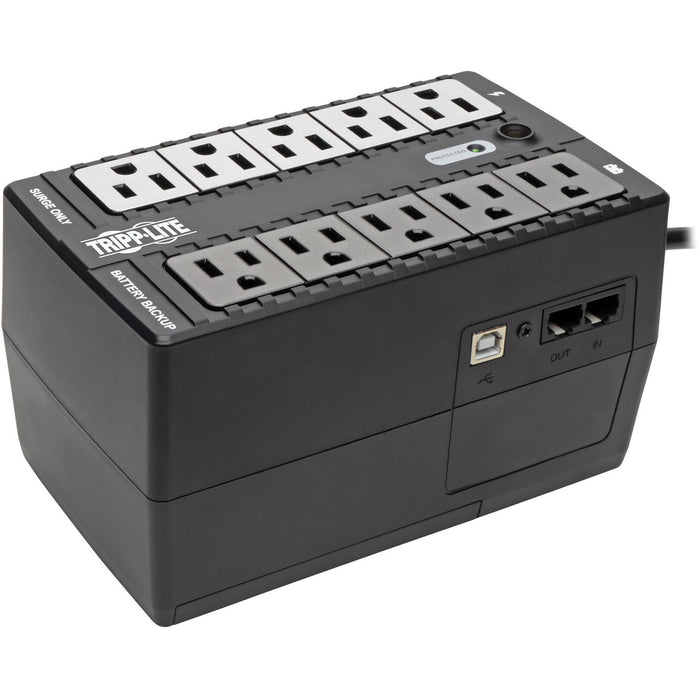 Tripp Lite UPS 550VA 300W Desktop Battery Back Up Compact 120V USB RJ11 PC 50/60Hz - TRPINTERNET550U