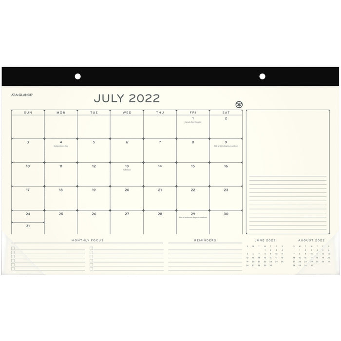 At-A-Glance Elevation Eco Academic Desk Pad - AAGAY751R00