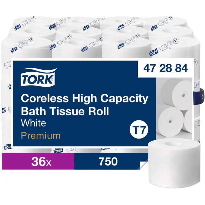 Tork Coreless High-Capacity Toilet Paper Roll White T7 - TRK472884