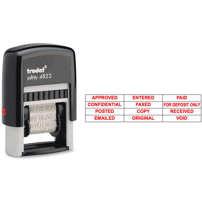 Trodat U.S. Stamp & Sign 12 Message Stamp - TDTE4822