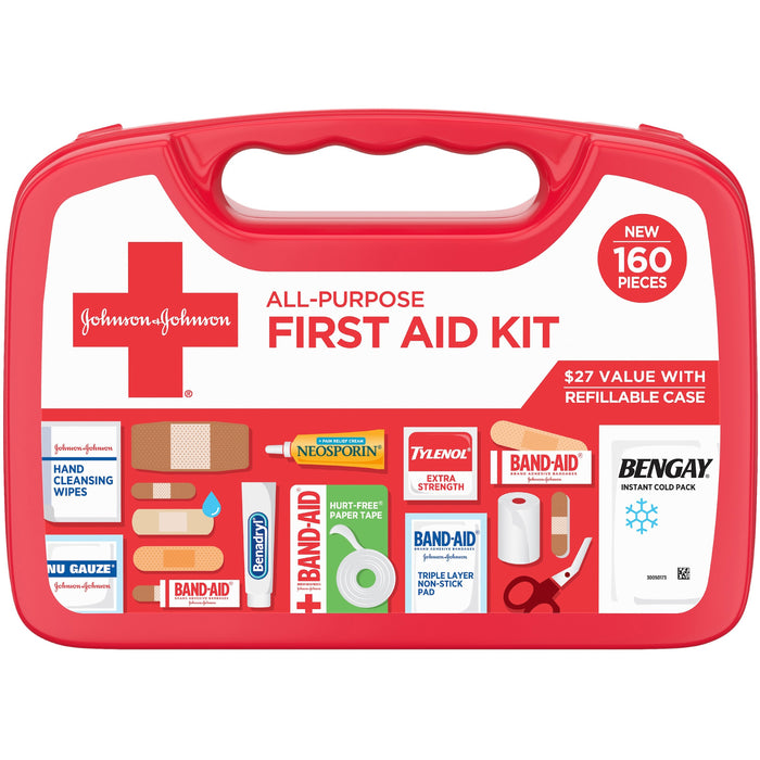 Johnson & Johnson All Purpose Compact 160-Piece First Aid Kit - JOJ202045