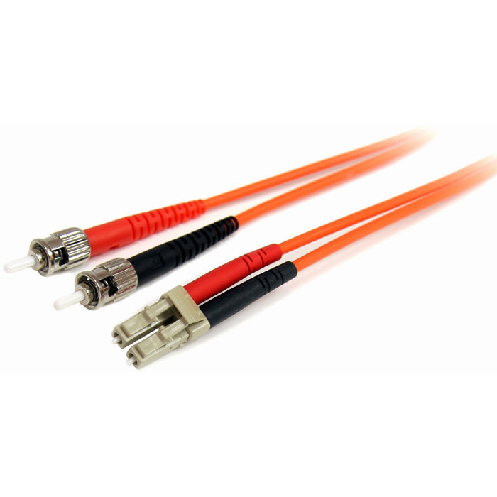 StarTech.com 10m Fiber Optic Cable - Multimode Duplex 62.5/125 - LSZH - LC/ST - OM1 - LC to ST Fiber Patch Cable - STCFIBLCST10