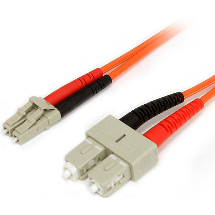 StarTech.com 7m Fiber Optic Cable - Multimode Duplex 62.5/125 - LSZH - LC/SC - OM1 - LC to SC Fiber Patch Cable - STCFIBLCSC7