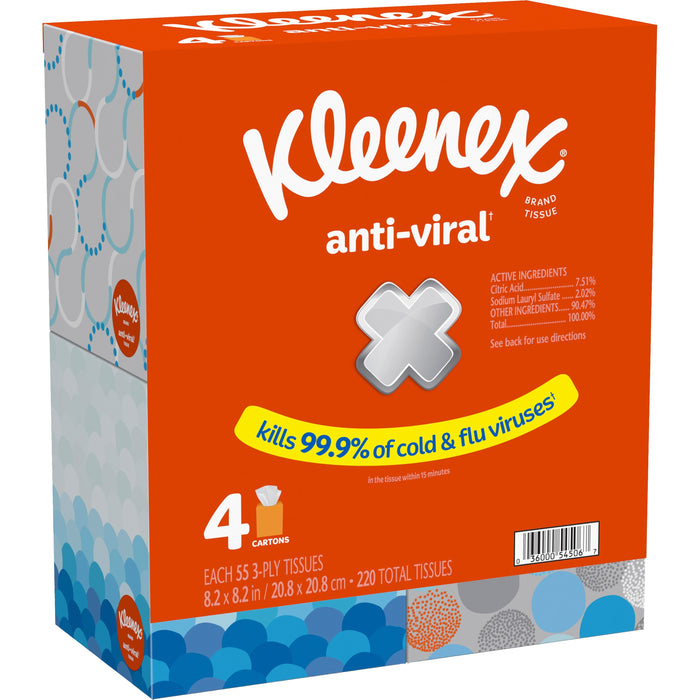 Kleenex Anti-viral Facial Tissue - KCC54506CT
