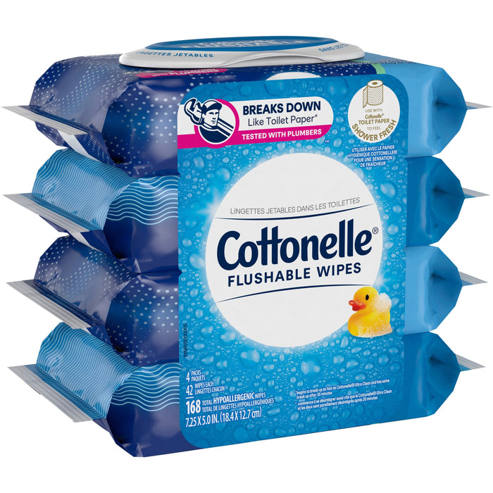 Cottonelle Flushable Wipes - KCC54495
