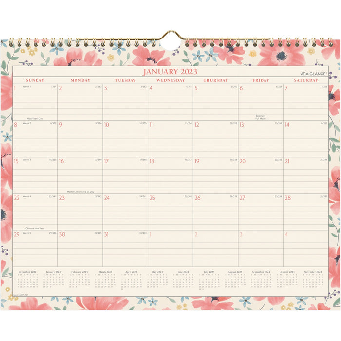 At-A-Glance Badge Monthly Wall Calendar - AAG1641F707