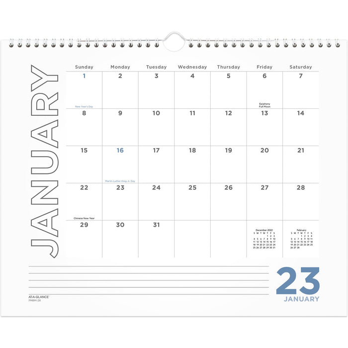 At-A-Glance Monthly Wall Calendar - AAGPM8M28