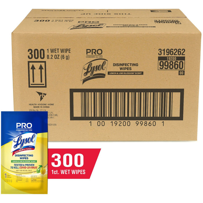 Lysol Professional Individually Wrapped Disinfecting Wipes - RAC99860