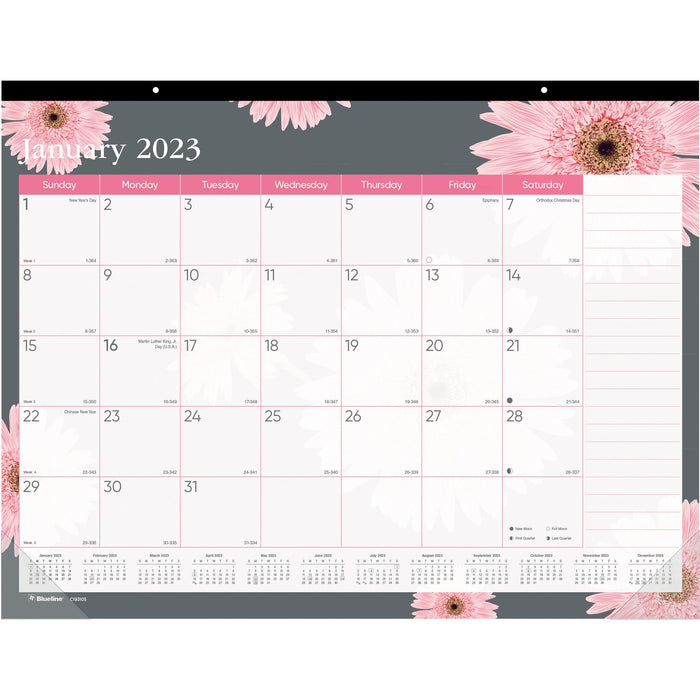 Rediform Monthly Floral Desk Pad - REDC193105