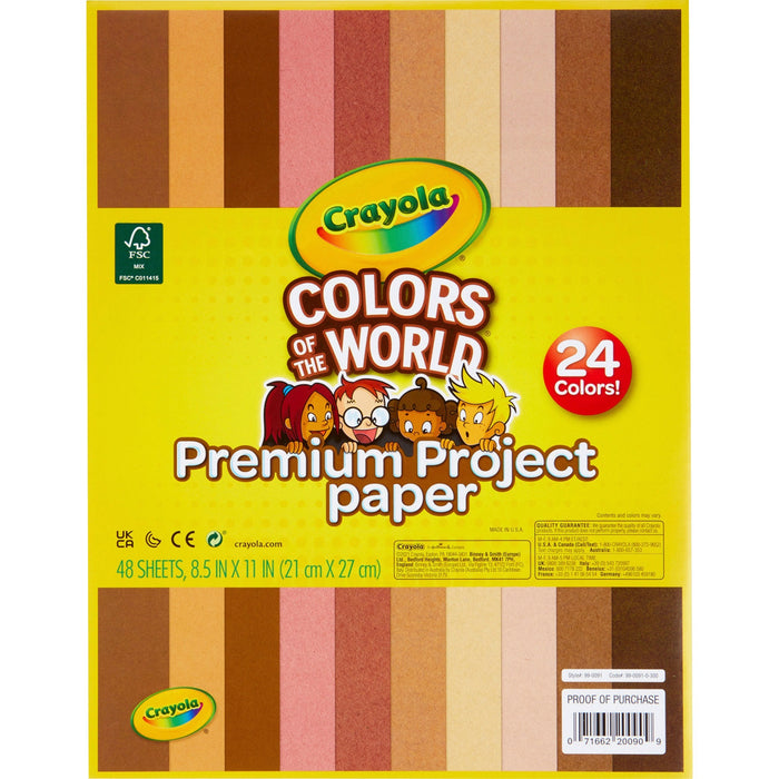 Crayola Colors of the World Construction Paper - CYO990091