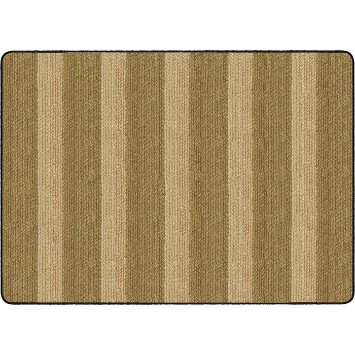 Flagship Carpets Basketweave Stripes Classroom Rug - FCIFA100832FS