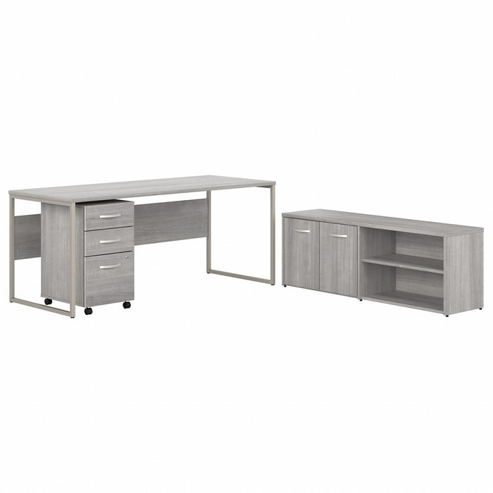 Bush Business Furniture Hybrid Platinum Gray Desking - BSHHYB014PGSU