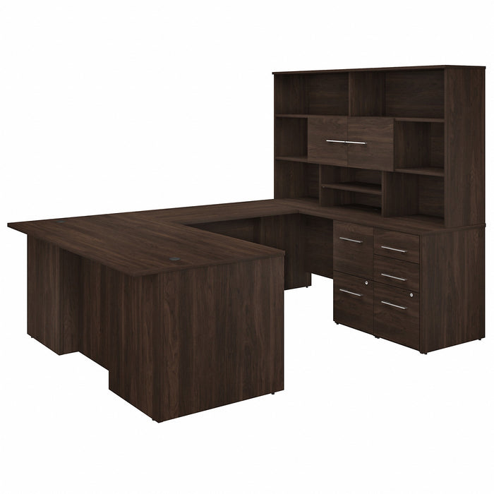 Bush Business Furniture Office 500 Black Walnut Desk - BSHOF5003BWSU