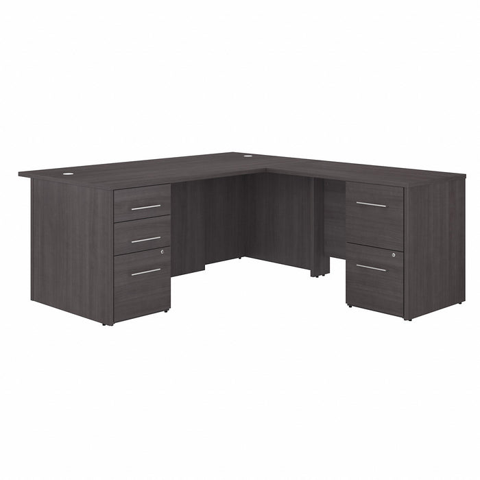 Bush Business Furniture Office 500 Storm Gray Desk - BSHOF5004SGSU