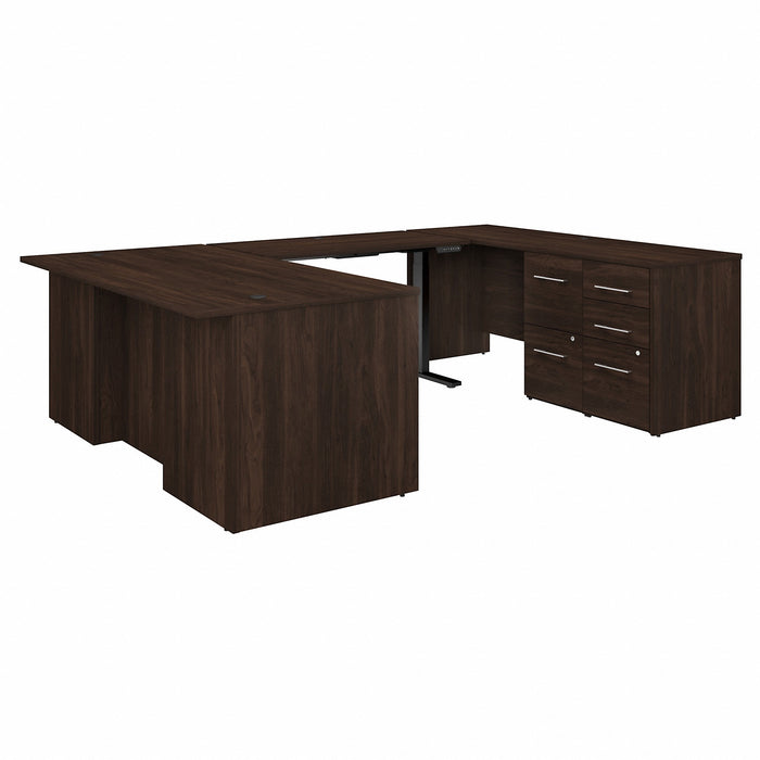 Bush Business Furniture Office 500 Black Walnut Desk - BSHOF5005BWSU