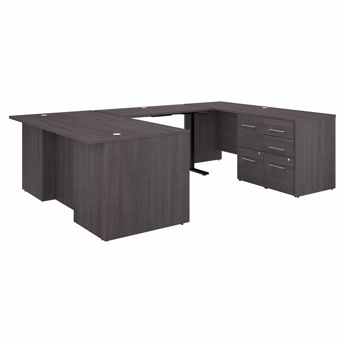 Bush Business Furniture Office 500 Storm Gray Desk - BSHOF5005SGSU