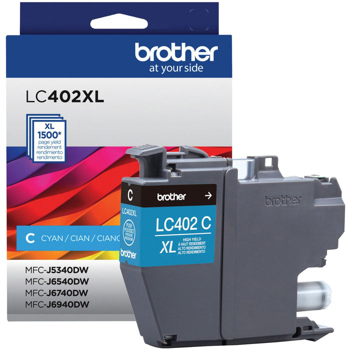 Brother LC402XLCS Original High Yield Inkjet Ink Cartridge - Cyan Pack - BRTLC402XLCS