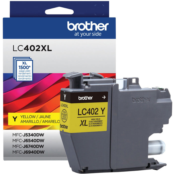 Brother LC402XL Original High (XL) Yield Inkjet Ink Cartridge - Yellow Pack - BRTLC402XLYS