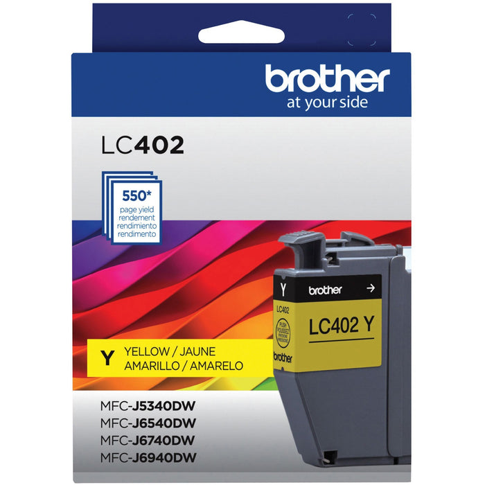 Brother LC402YS Original Inkjet Ink Cartridge - Yellow Pack - BRTLC402YS