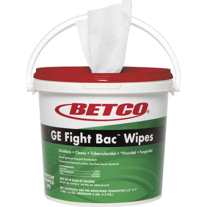 Betco GE Fight Bac Disinfectant Wipes - BET3920100CT