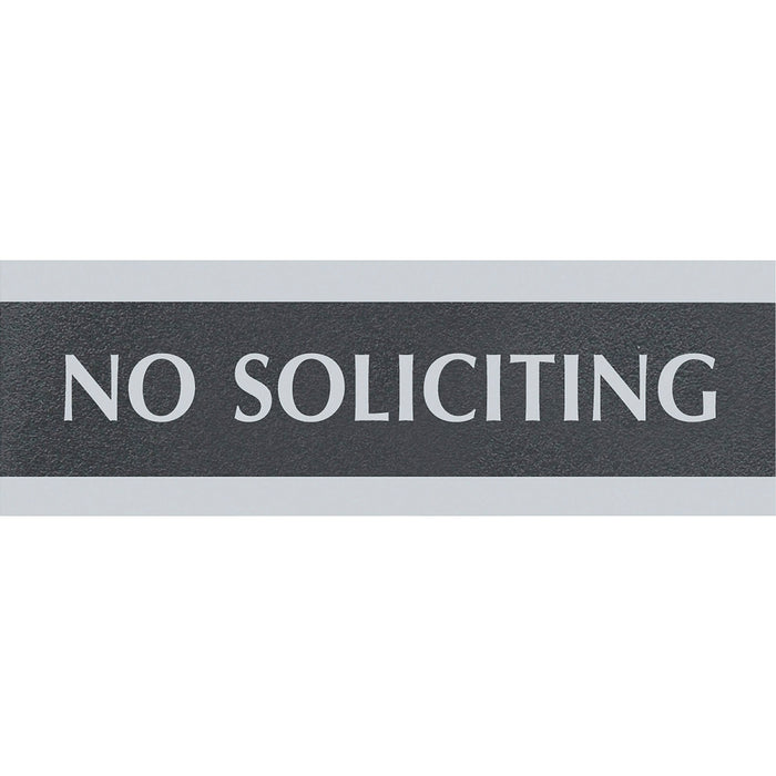 Headline Signs NO SOLICITING Sign - HDS4758