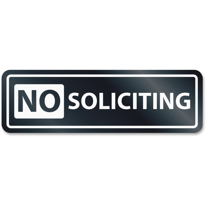 Headline Signs NO SOLICITING Window Sign - HDS9435