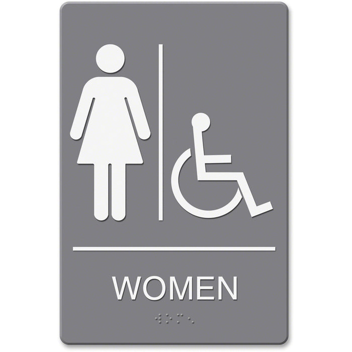 Headline Signs ADA WOMEN Wheelchair Restroom Sign - HDS4814