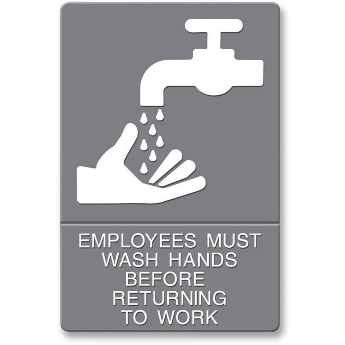 Headline Signs Employees Wash Hands Sign - HDS4726