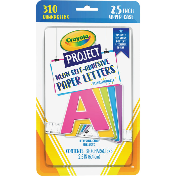 Crayola Self-Adhesive Paper Letters - PACP1647CRA
