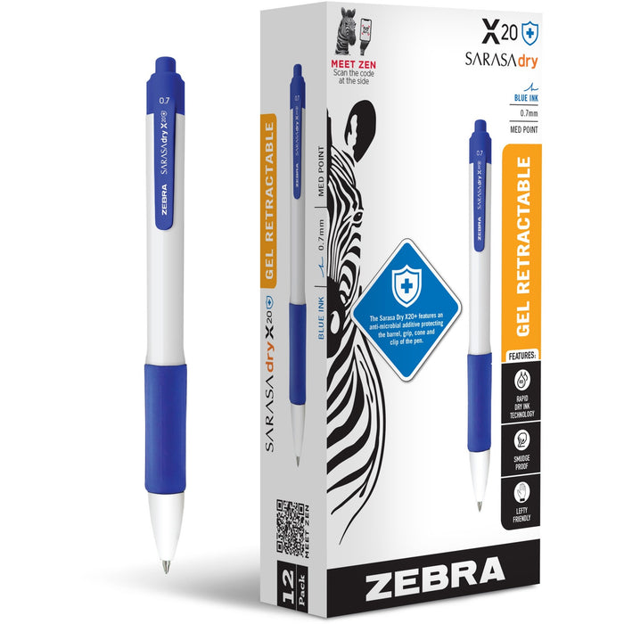 Zebra SARASA dry X20+ Retractable Gel Pen - ZEB41620