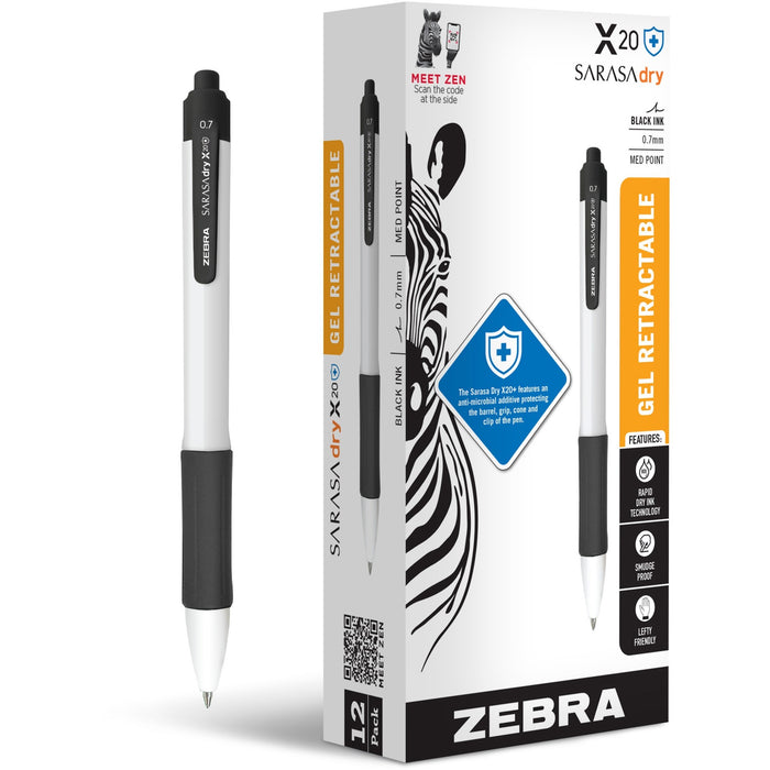 Zebra SARASA dry X20+ Retractable Gel Pen - ZEB41610