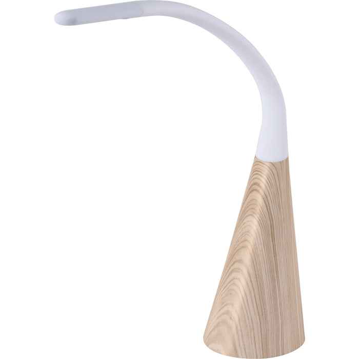 Bostitch Flexible Desk Lamp, Wood Grain - BOSVLED1701W