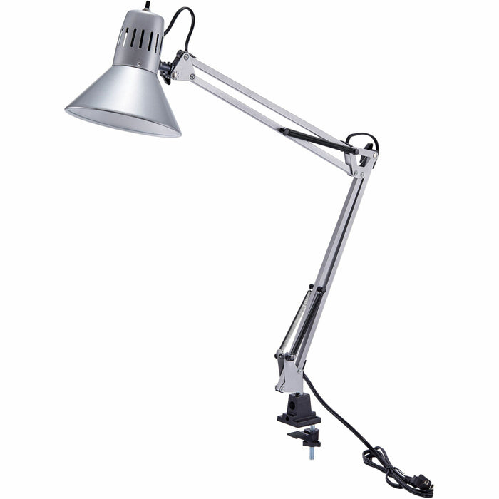 Bostitch Swing Arm Desk Lamp with Clamp, Silver - BOSVLF100SLV