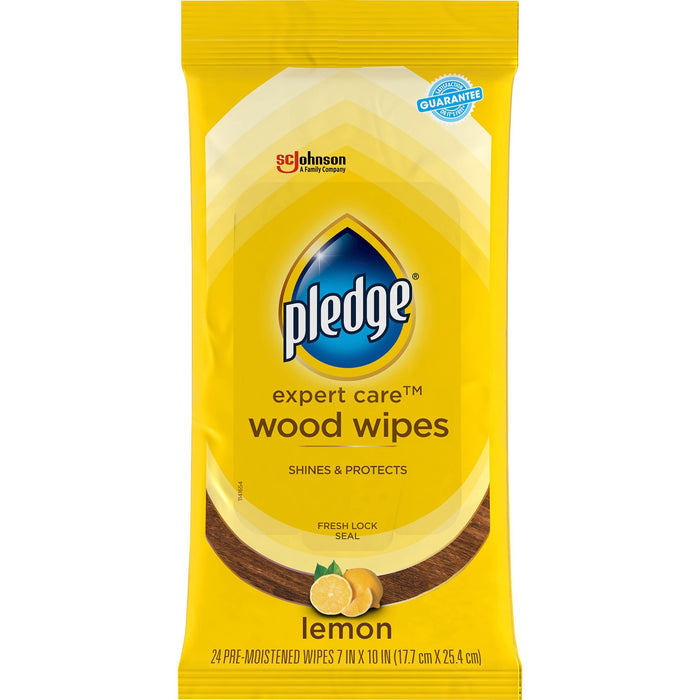 Pledge Lemon Enhancing Polish Wipes - SJN336297