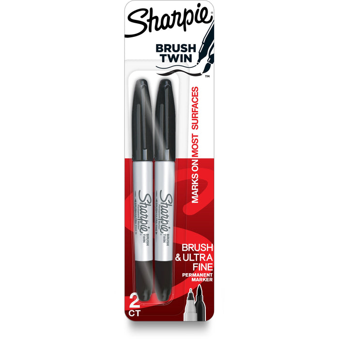 Sharpie Brush Twin Permanent Markers - SAN2152698
