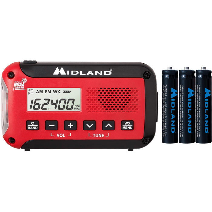 Midland E+READY Compact Emergency Alert AM/FM Weather Radio - MROER10VP